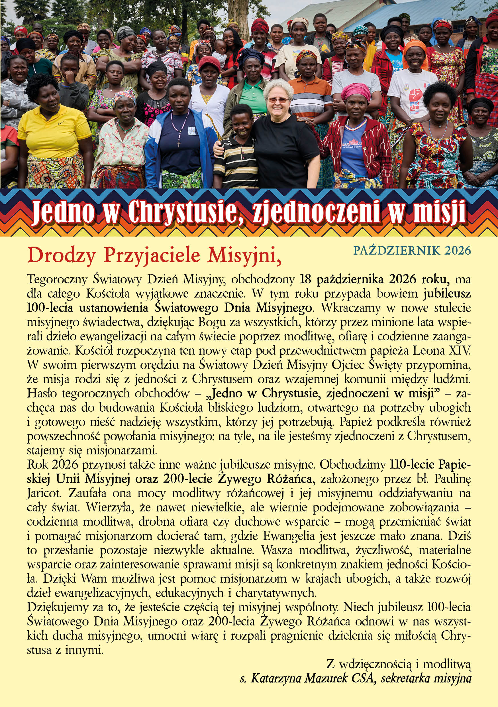 List Misyjny - Październik 2026 - strona 1